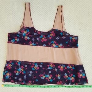 Rarely Worn Audrey 3+1. Sheer Tank Top. Size L.
